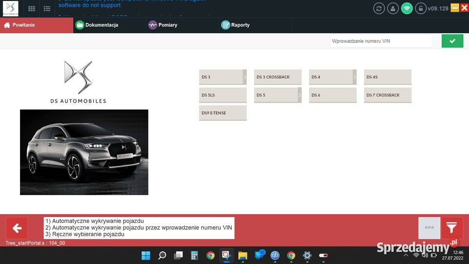 Diagbox 9129 BEZ Wirtualnej maszyny Citroen śląskie Dąbrowa Górnicza