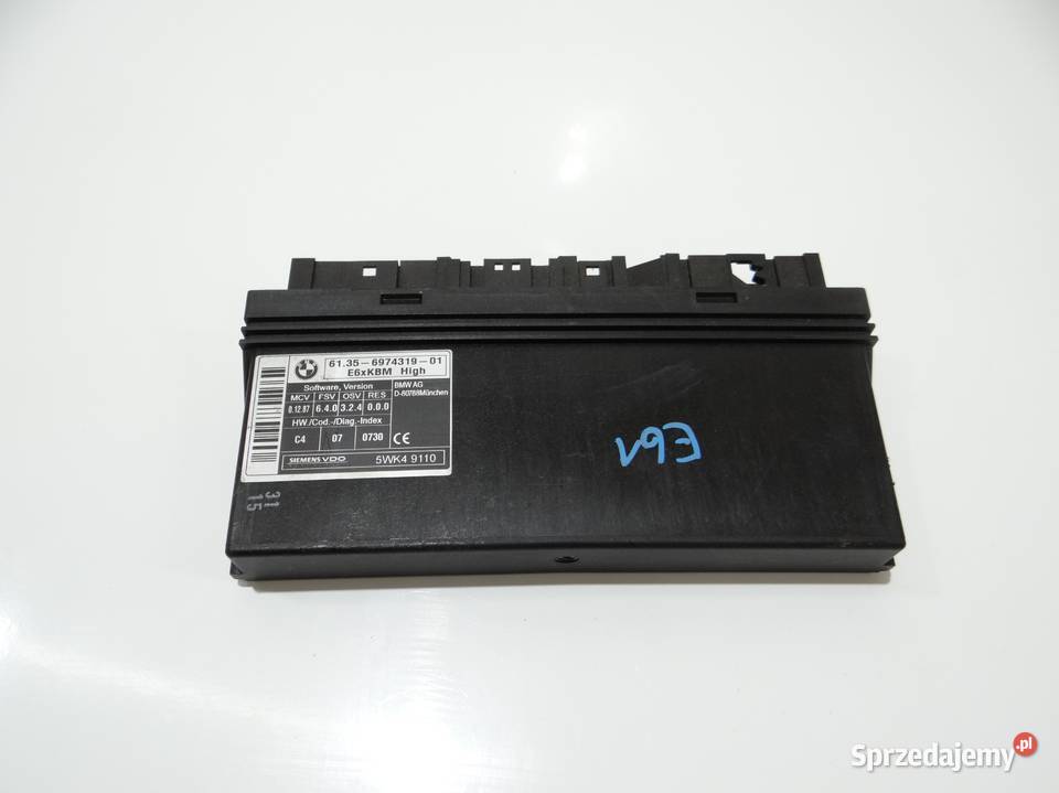 MODUŁ STEROWNIK KOMFORTUBMW E60 E61 6974319 Strzyżewice