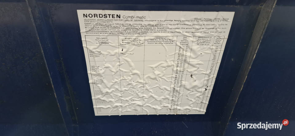 Siewnik zbożowy NORDSTEN CombiMatic 3 m kopia Wieluń sprzedam