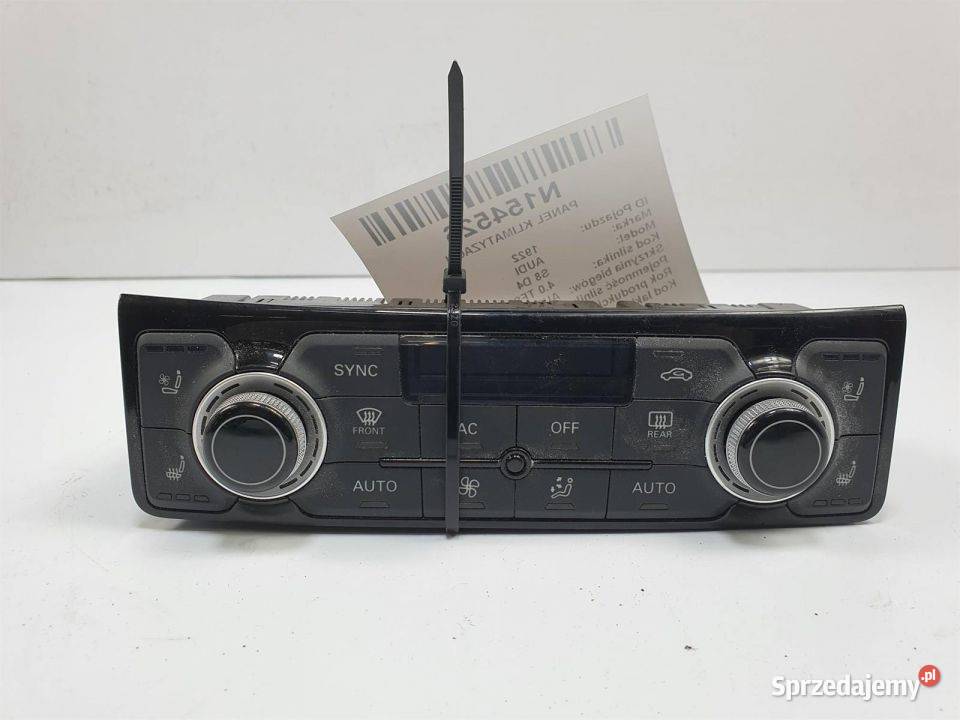 PANEL KLIMATYZACJI AUDI S8 D4 4H0820043H PRZÓD