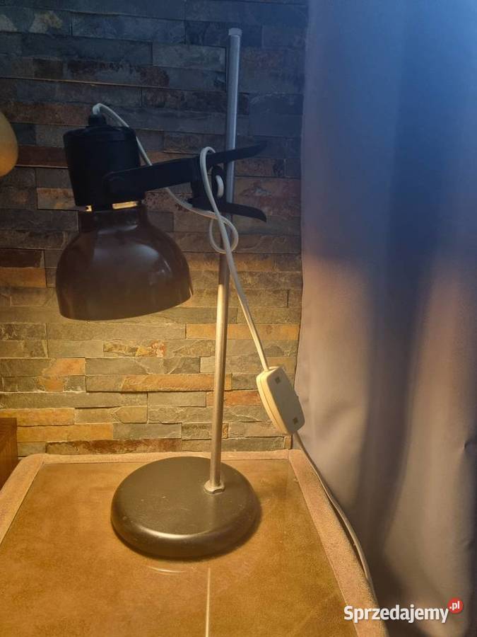 POLAMP GDAŃSK Lampa stołowa nocna stojąca PRL Solnica sprzedam