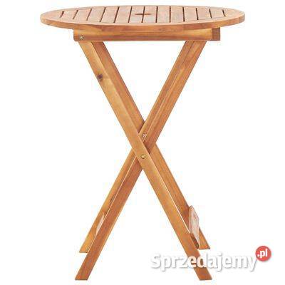 vidaXL Składany stół ogrodowy 60 x 75 lite Stoły i stoliki ogrodowe sprzedam
