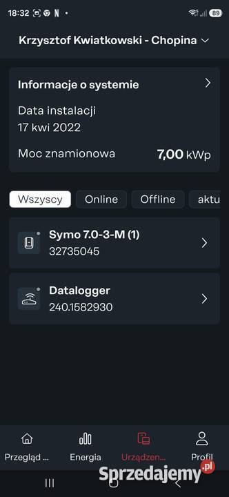 Sprzedam Używany falownik Fronius Symo 703M stan Lubartów