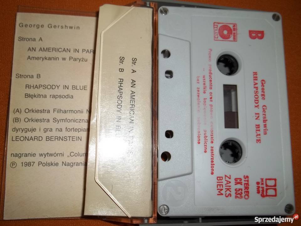 George Gershwin kaseta magnetofonowa Łódź