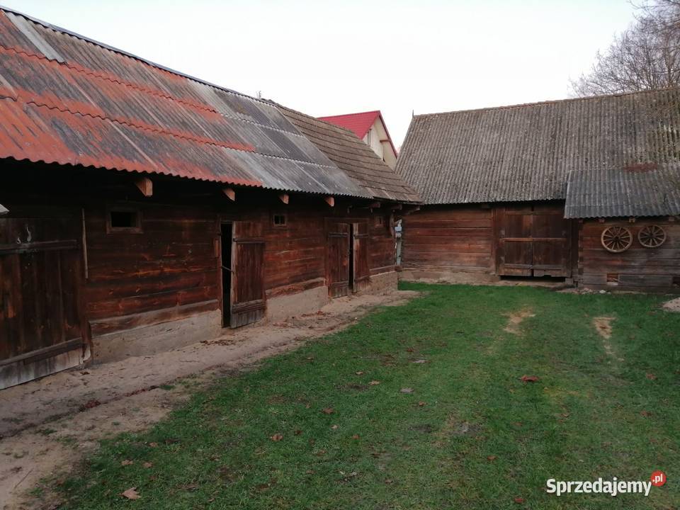 DOM BUDYNKI I DWIE DZIAŁKI SPRZEDAM PIĘKNE drewno Domy podlaskie Siemiatycze