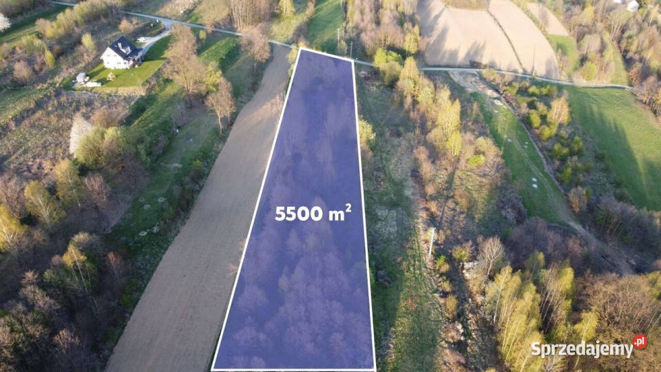 Działka 5500 m PODSTOLICE Gmina Wieliczka 108zł/m2