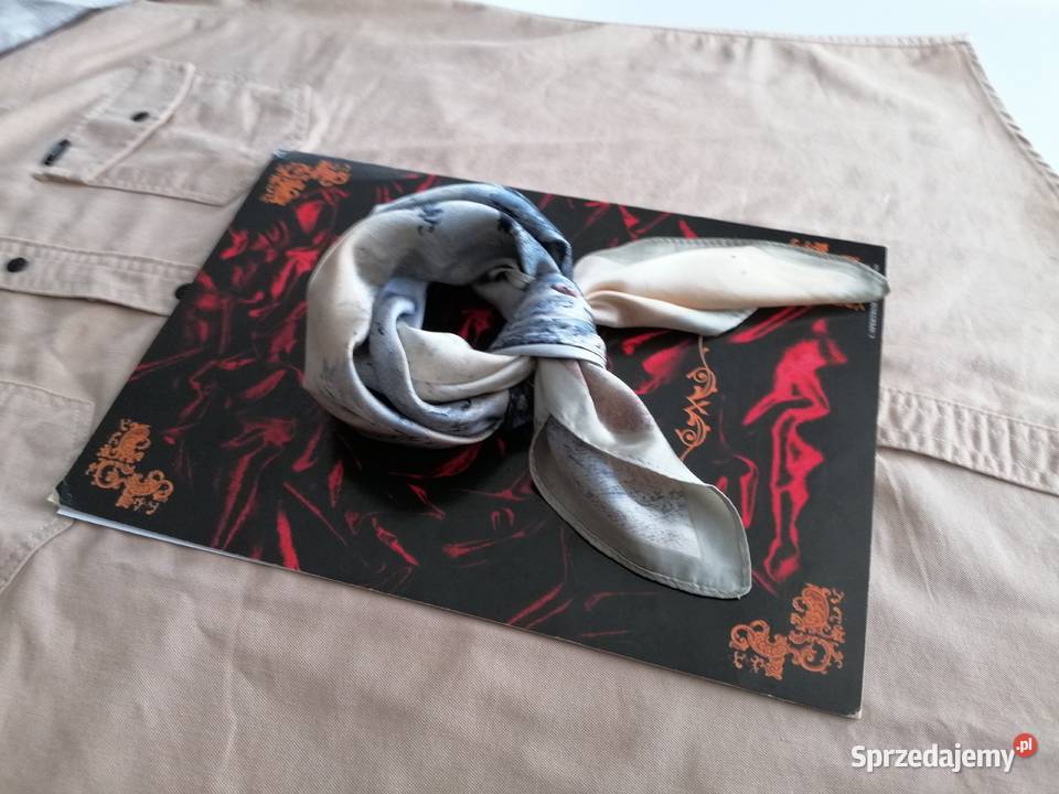 Piękna apaszka Chusta z nadrukiem styl Boho Pańków