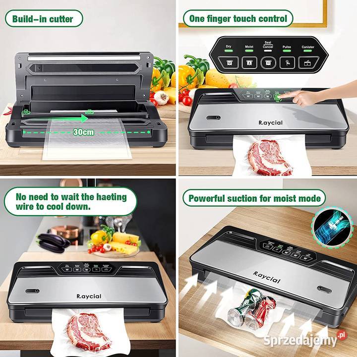 RAYCIAL Zgrzewarka Próżniowa do Żywności