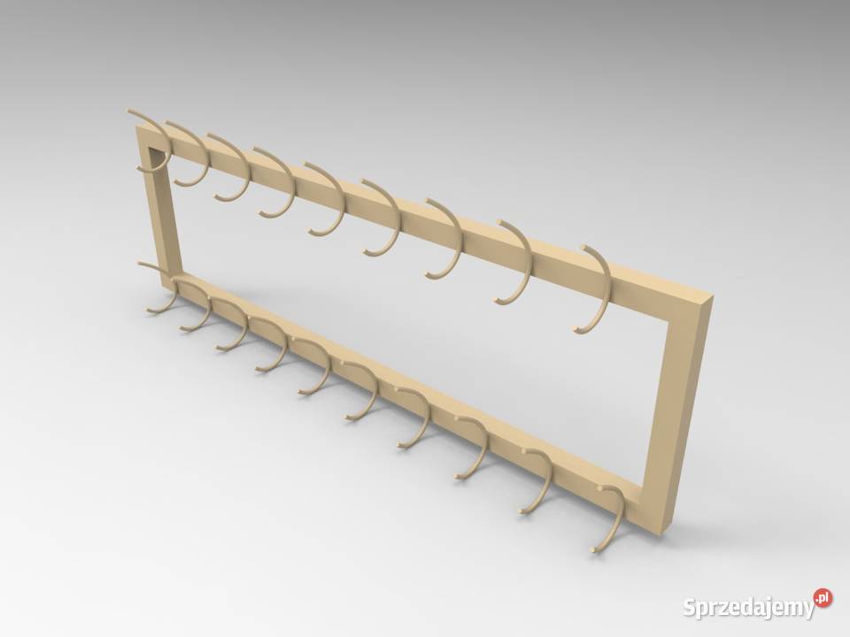 Wieszak ścienny stały dwurzędowy sprzedam