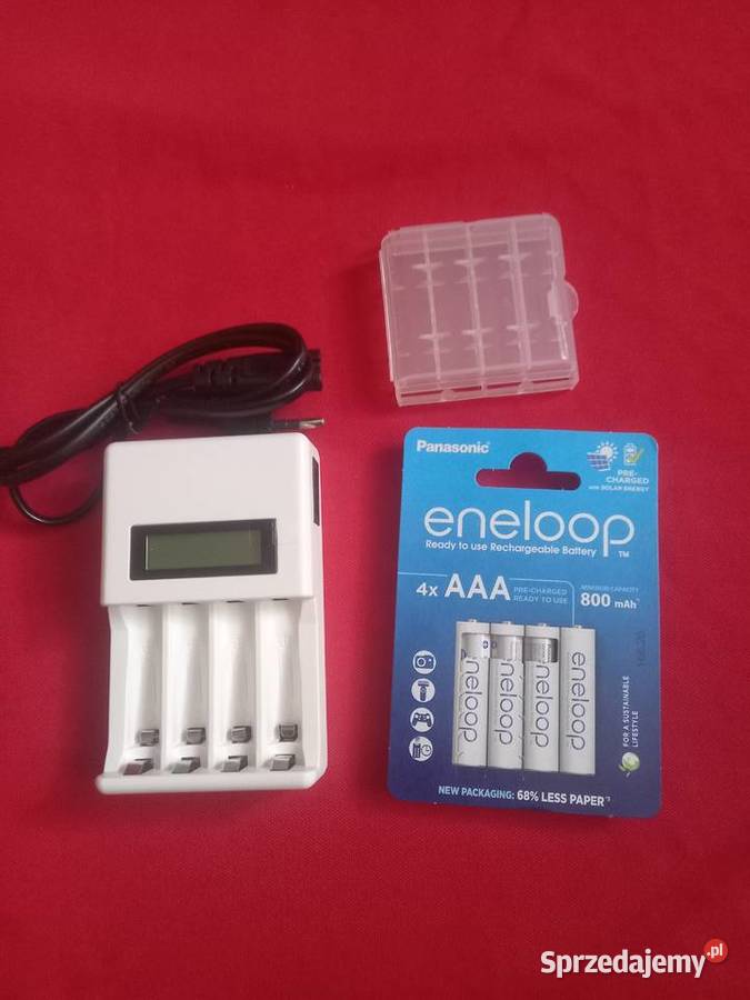 Zestaw akumulatorki Panasonic Eneloop 4x AAA 800 mazowieckie Warszawa sprzedam