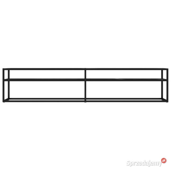 Szafka pod TV czarny marmur 200x40x405 szkło RTV mazowieckie Warszawa