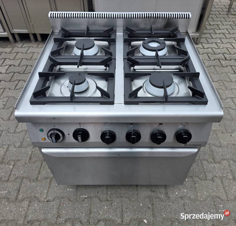 Kuchnia Gaz 4 Pal Piekarnik Elekt STALGAST M1582 Nowe Skalmierzyce