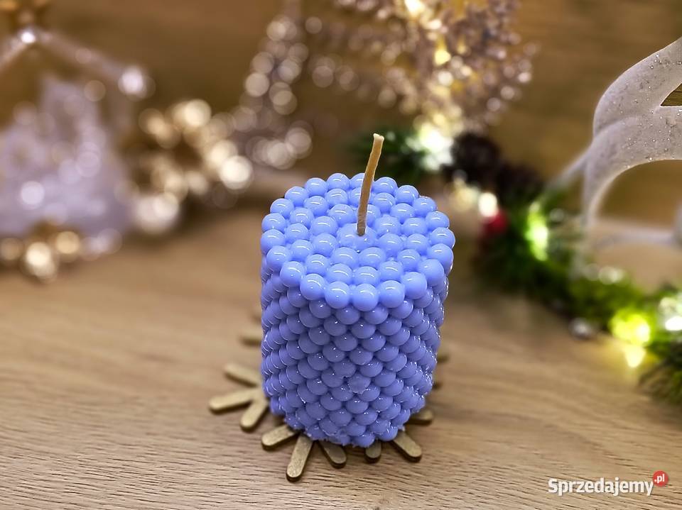Świeca sojowa zapachowa cylinder z bąbelkami Kielce sprzedam
