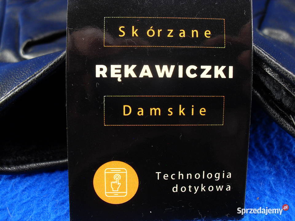Rękawiczki skórzane damskie