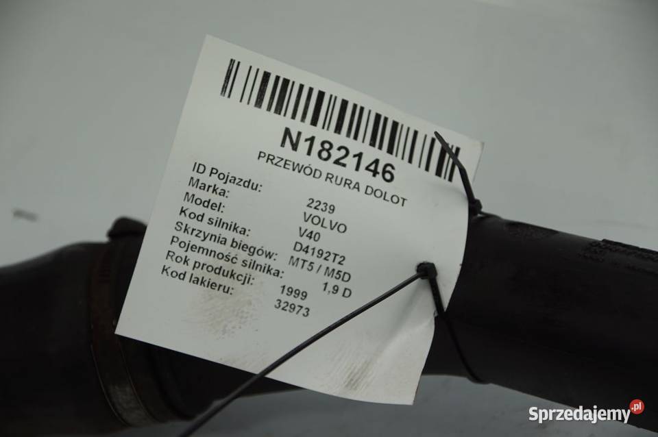 PRZEWÓD RURA DOLOT VOLVO V40 30617190 Lipno