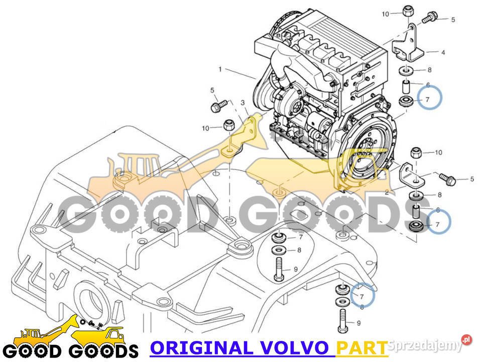 VOLVO PODUSZKA 2811225 ZM2811225 Władysławów