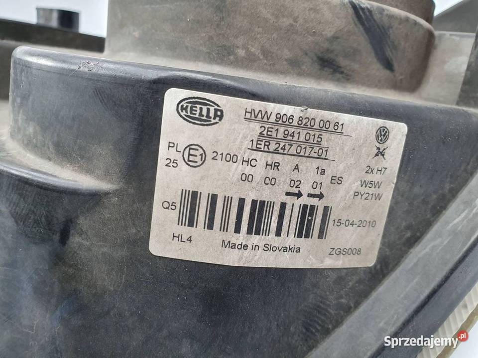 LAMPA LEWA PRZÓD VOLKSWAGEN CRAFTER 2E1941015 EU kujawsko-pomorskie Lipno