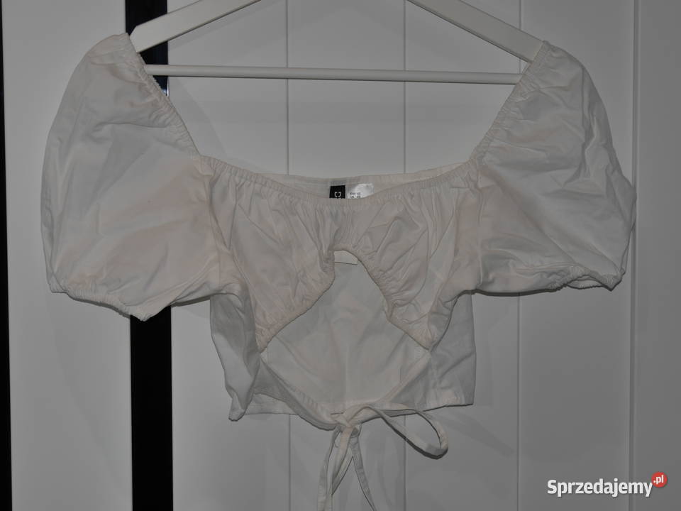 HM świetna bluzka dekolt wiązanie nowa 34 XS H&M Wrocław