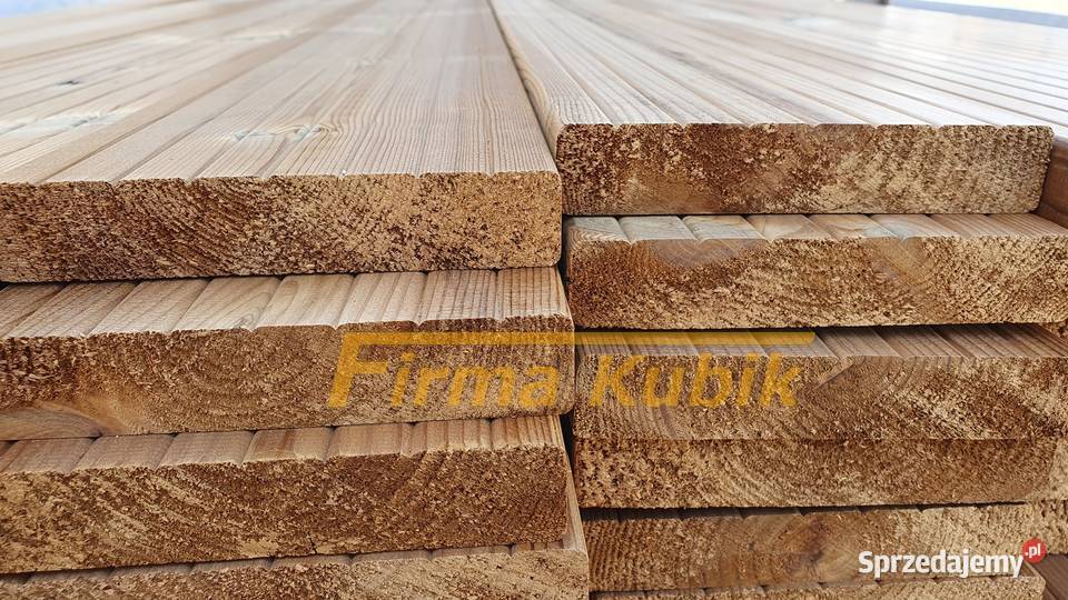 Deska tarasowa termo thermo sosna 26x142mm kl AB Nieporęt