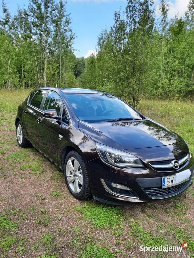 Opel Astra J 14T 2013 brąz metalik BOGATE śląskie Świętochłowice sprzedam