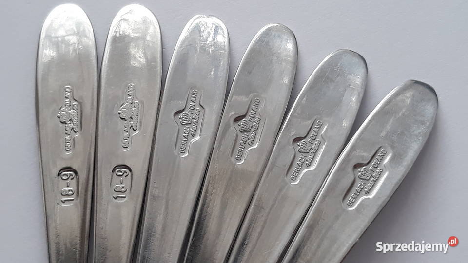 Łyżeczki do kawy mokki KŁOS Gerlach sztućce PRL Dąbrowa Górnicza