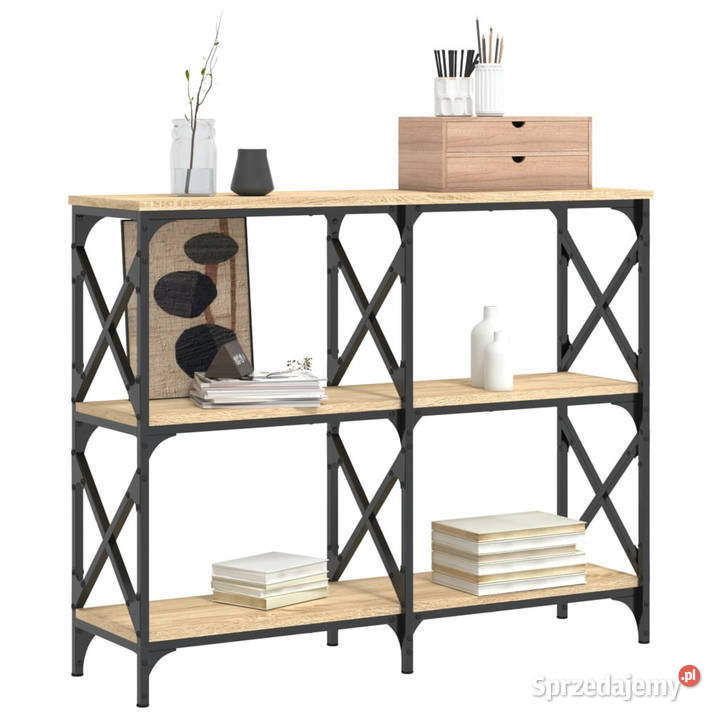 Stolik konsolowy dąb sonoma 100x28x805 WM835420 Warszawa sprzedam