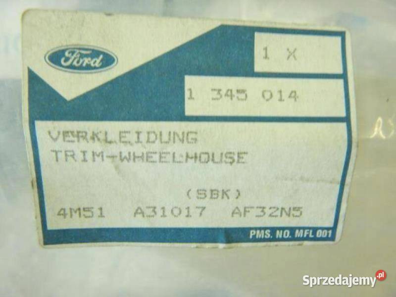 PLASTIK OSŁONA PROGU LEWY TYŁ FORD FOCUS 0408 lubelskie