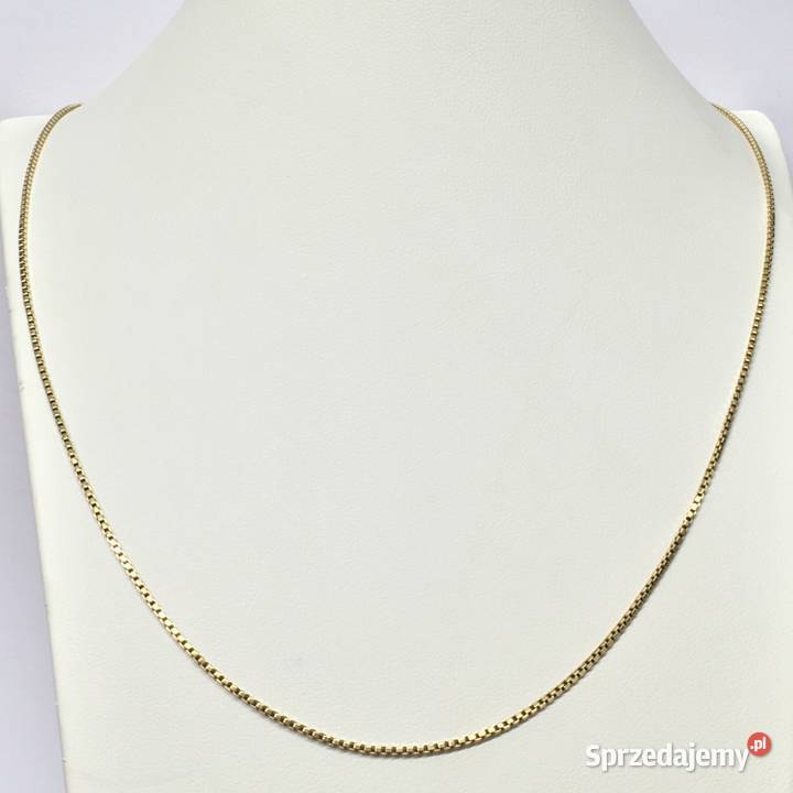 Złoty ŁAŃCUSZEK męski 750 18K cudowna KOSTKA 61 Warszawa