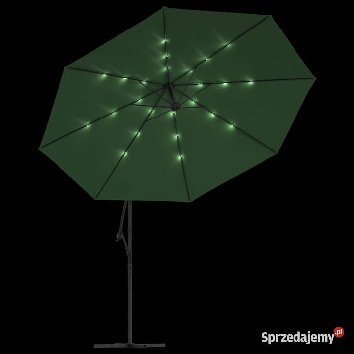 Parasol wiszący z LED i metalowym słupkiem 350 mazowieckie Warszawa sprzedam