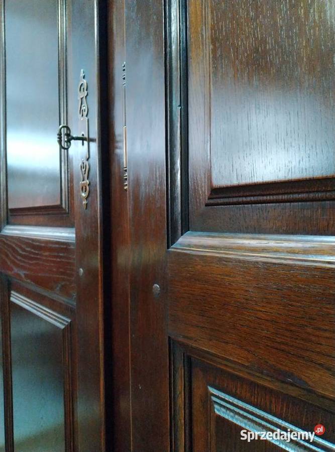 Solidna dębowa szafa 4drzwiowa lite drewno Białystok