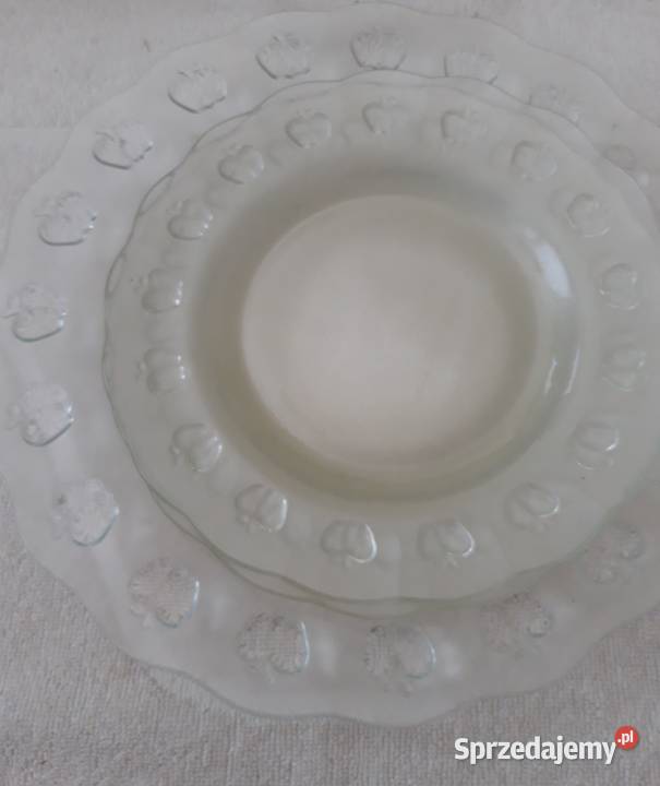 patera na ciasto jabłuszka 3 talerzyki deserowe Salaterki i półmiski Warszawa