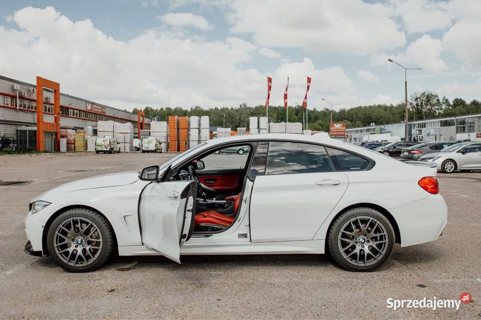 BMW 4 GrandCoupe Mpakiet 2015 435i biały Białystok sprzedam