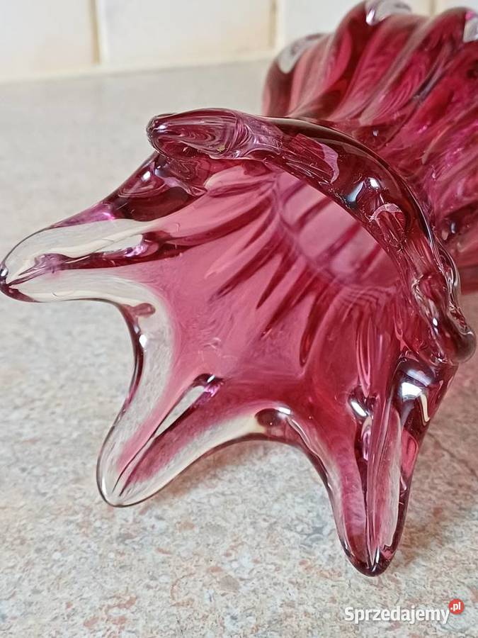 vintage czeskie szkło Nowy Targ