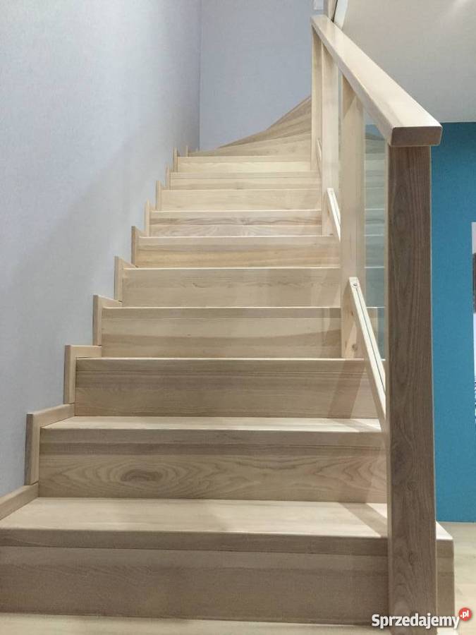 Balustrada drewniano szklana Jesion Pozostałe Szczecin