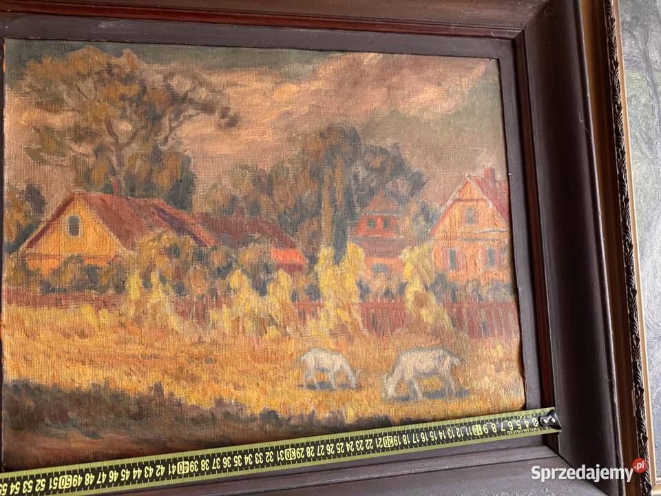 Obraz olejny WUkleja 1937r śląskie Gliwice