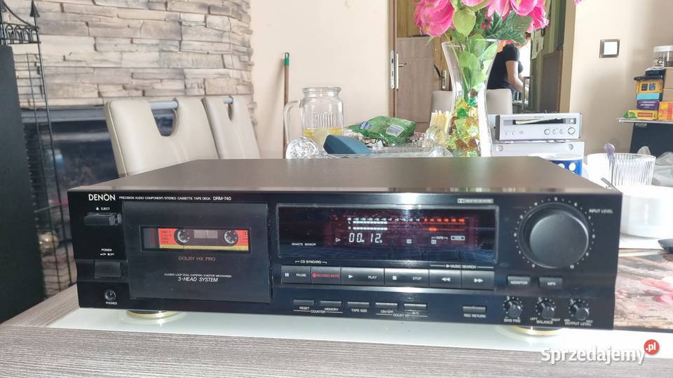 Magnetofon Denon DRM740 3Head Dolby B C MPX Warta