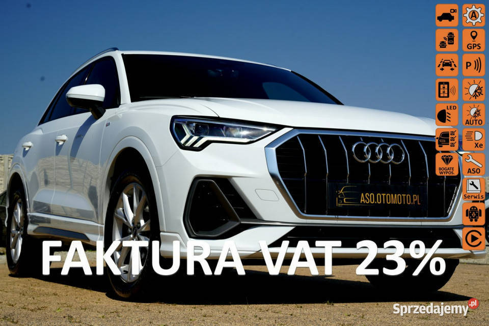 Audi Q3 SLINE skóra FUL LED parktonik NAWI alusy elektrycznie ustawiane fotele sprzedam