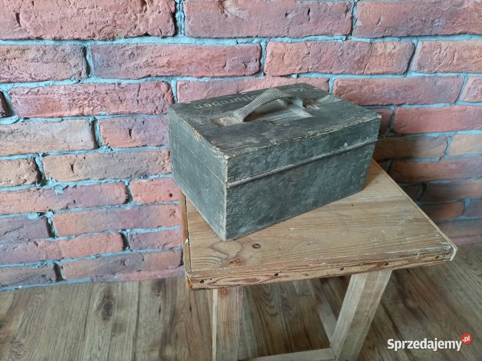 Drewniana Skrzynka Amunicyjna Wermacht II wś Konin