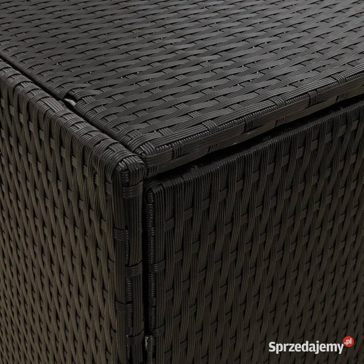 Szafka ogrodowa czarna 100x555x80 rattan PE mazowieckie Warszawa