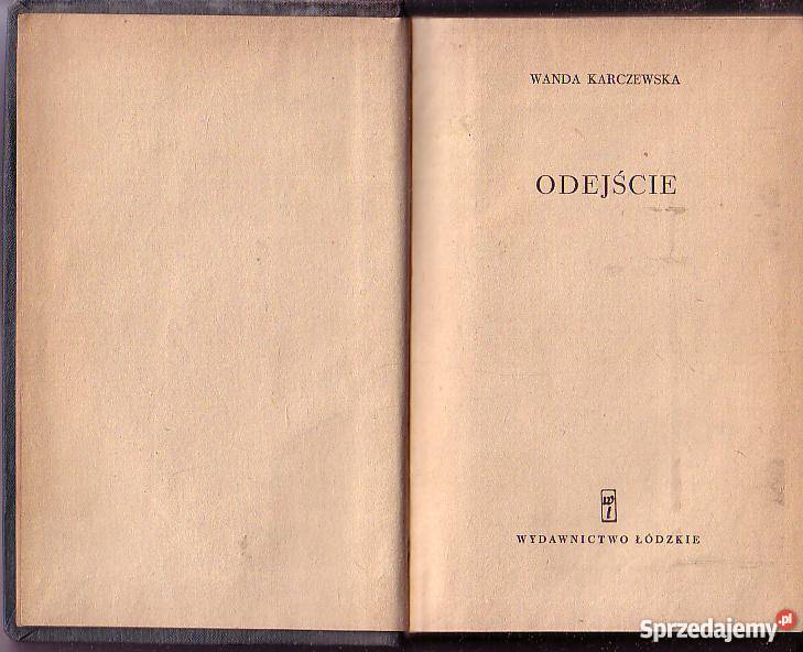 8483 ODEJŚCIE WANDAV KARCZEWSKA Czyrna sprzedam