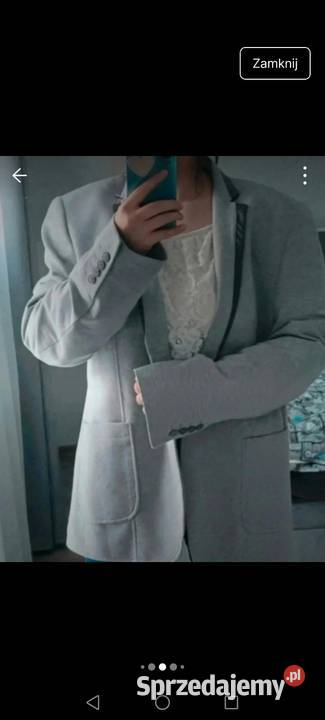 Marynarka szara o kroju męskim Pinterest Old Krosno