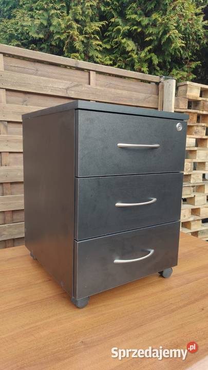 Kontenerek czarny z szufladami Super Komody Warszawa