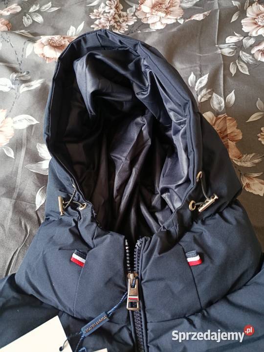 Kurtka zimowa pikowana Tommy Hilfiger granatowa Kurtki i płaszcze Białystok