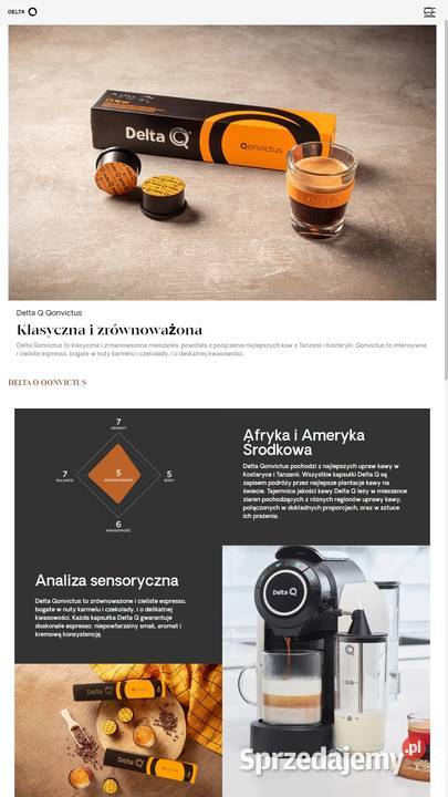 KAPSUŁKI KAWA DO EKSPRESU DO KAWY DELTA Q 4 Kapsułki małopolskie sprzedam