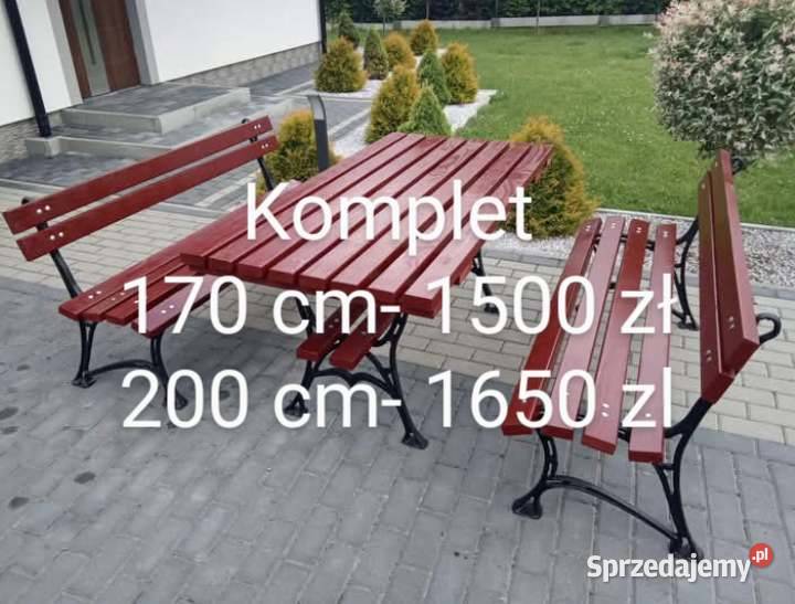 MEBLE OGRODOWE ŁAWKI STOŁY NOGI DO MEBLI LOFT Haczów sprzedam