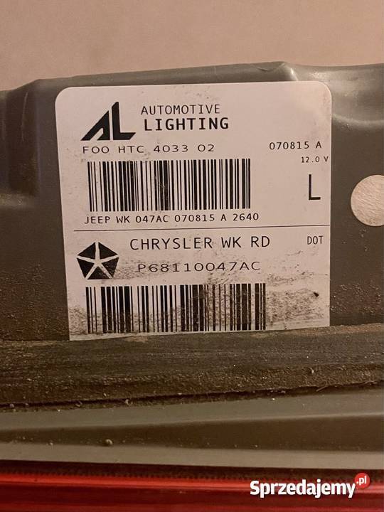 JEEP GRAND CHEROKEE WK2 20142017r LAMPA TYL Katowice