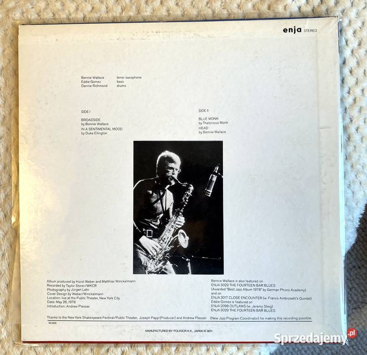 Bennie Wallace Live At The Public Theater 1 płyta