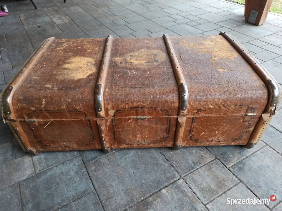 Walizka kufer Wilhelm Schugt antyk unikat