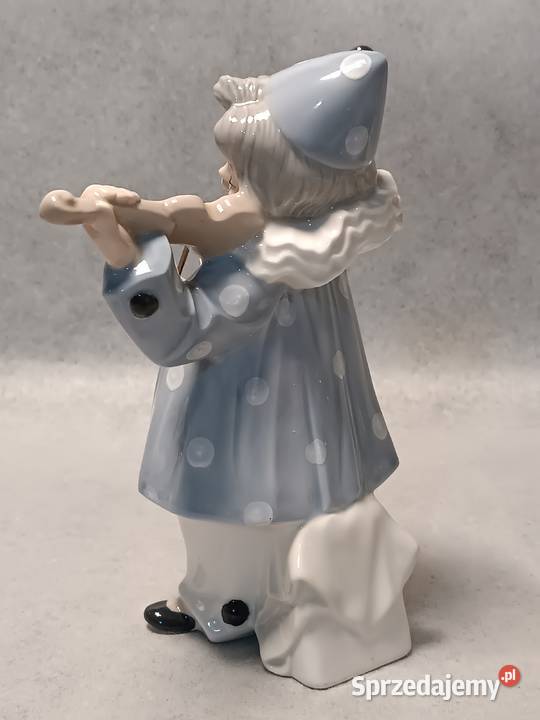 TENGRA Porcelanowy Klaun Pierrot grający na Gdańsk