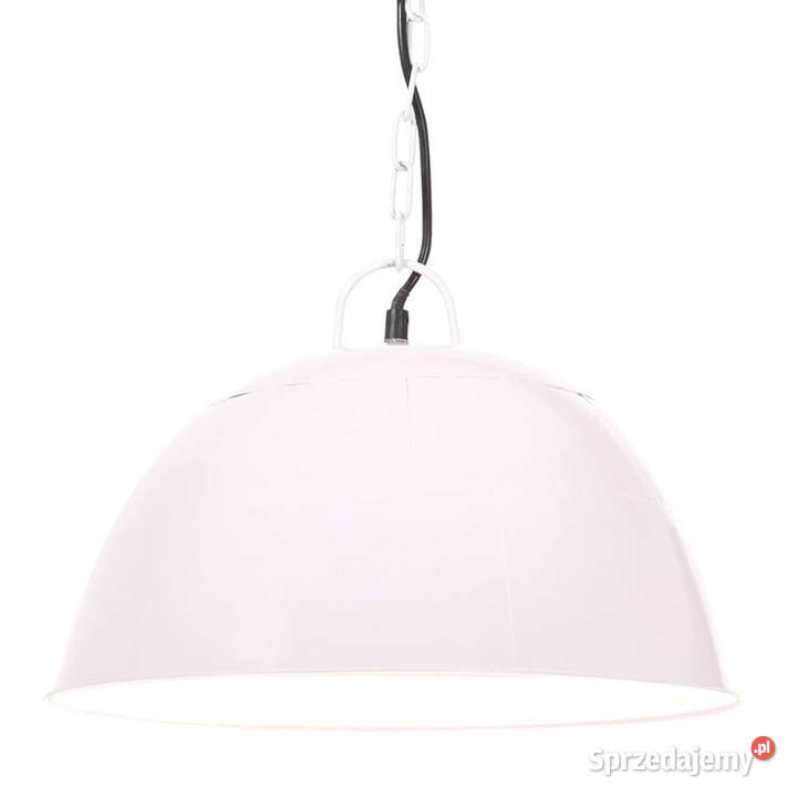Industrialna lampa wisząca 25 W biała okrągła 41 Warszawa